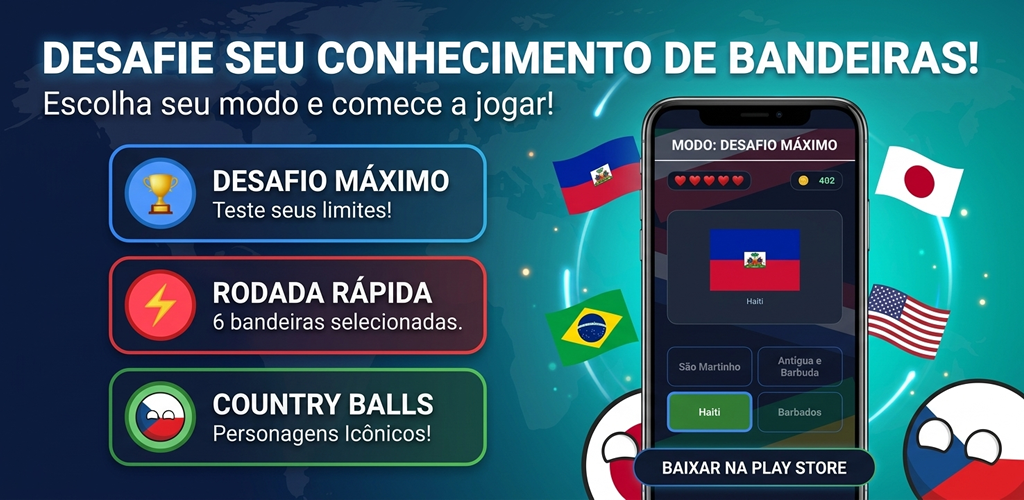 Recurso Gráfico Oficial Advinhe a Bandeira